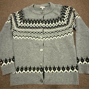 J. Crew Gray Relaxed Cashmere Women’s Cardigan, Size S